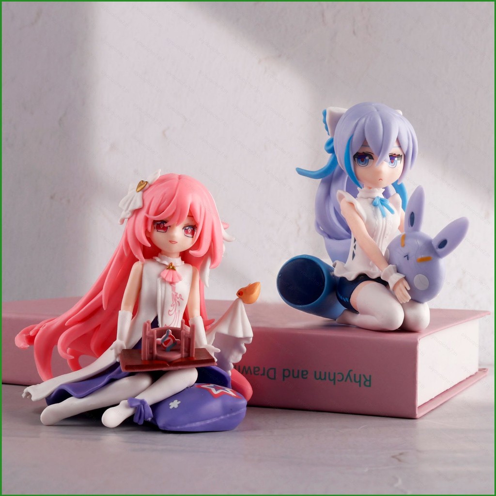 SY Genshin Impact Action Figure Bronya Elysia Miss Sweetheart ตุ๊กตาของเล่นสําหรับเด็กเครื่องประดับข
