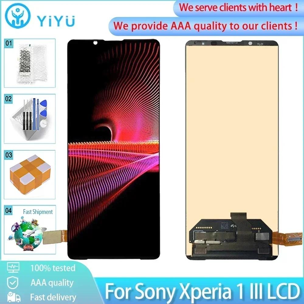 6.5 สําหรับ Sony Xperia 1 III จอแสดงผล LCD หน้าจอสัมผัส Digitizer เปลี่ยน X1iii SO-51B SOG03 XQ-BC62