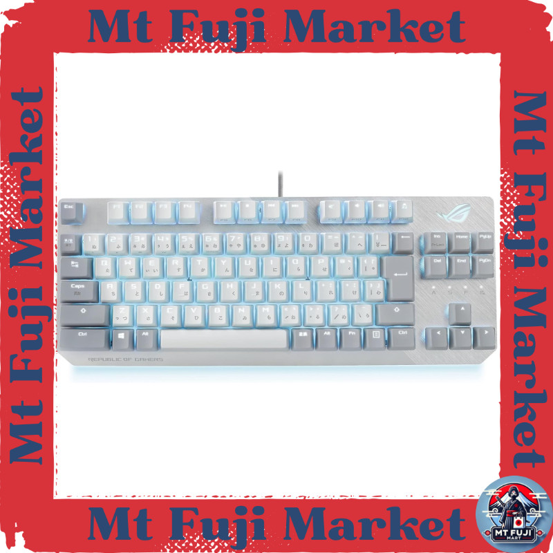 【Direct From Japan】ASUS ROG Strix Scope NX TKL Gaming Keyboard, Moonlight White, Wired, Mechanical, 