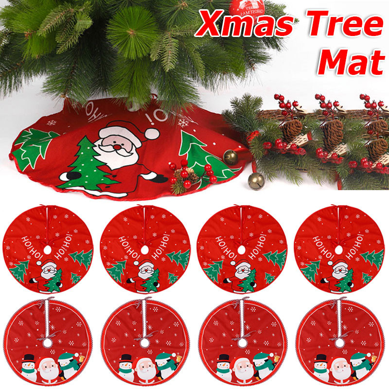 ฝาครอบด้านล่างต้นคริสต์มาส 62 ซม. / กระโปรงต้นคริสต์มาสซานตาคลอส / พรมคริสต์มาสตกแต่งผ้ากันเปื้อน