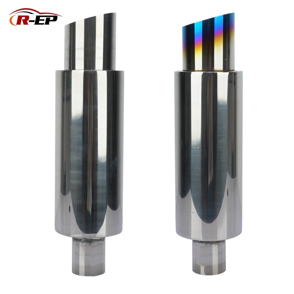 ตกแต่งสากลอินไลน์ดัดแปลงท่อไอเสียรถหางคอท่อไอเสียหางกลองท่อไอเสีย201ท่อสแตนเลส 2CVT