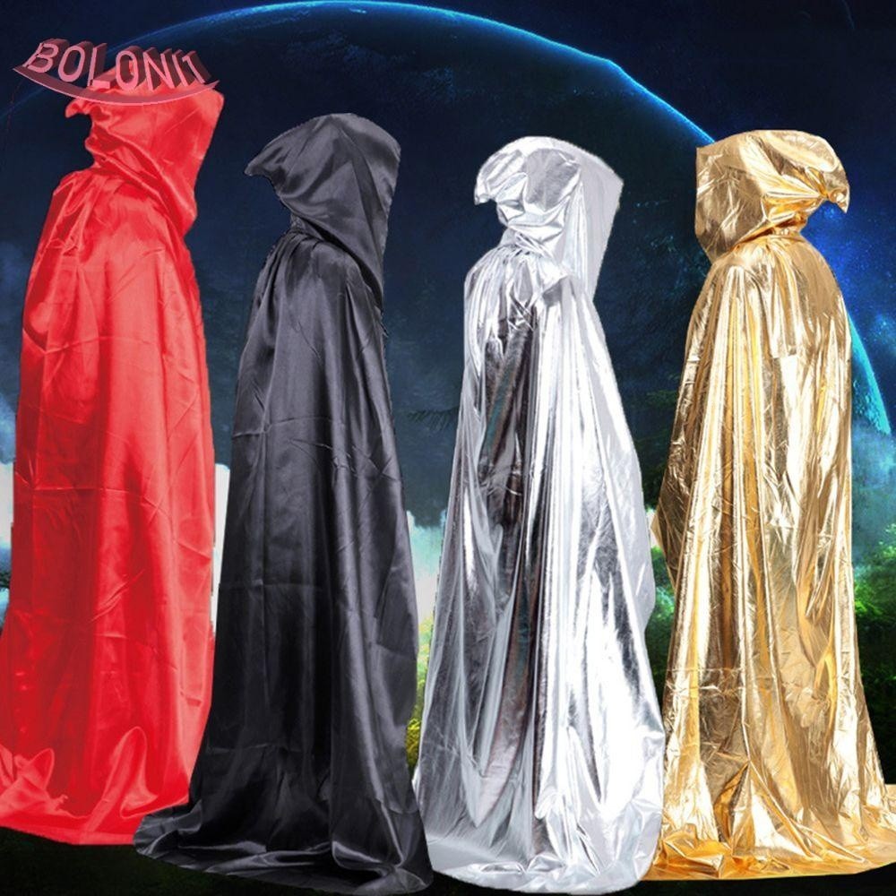 Bo grim reaper เสื้อคลุมปาร์ตี้แฟนซีฮาโลวีนปีศาจแม่มดเสื้อคลุมมีฮู้ด