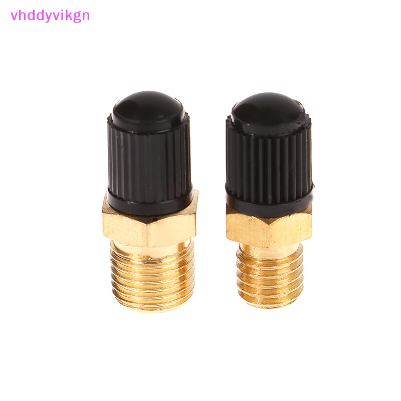 VHDD 1PC DIY อุปกรณ์เสริมเครื่องอัดอากาศเติมวาล์วหกเหลี่ยมทองเหลืองเติมวาล์ว M8/M10 เกลียววาล์ว TH