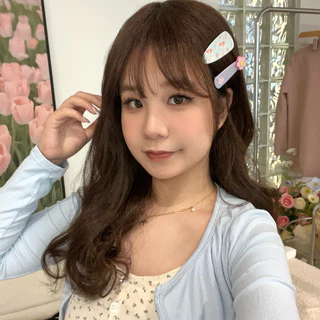 ในไทย-พร้อมส่ง✨กิ๊บหนีบผม ลายดอกไม้ คลิปด้านข้าง ละเอียดอ่อน น่ารักหวาน Insสไตล์เกาหลี นักเรียนสำหรับผู้หญิง 2ชิ้น/เซต-M