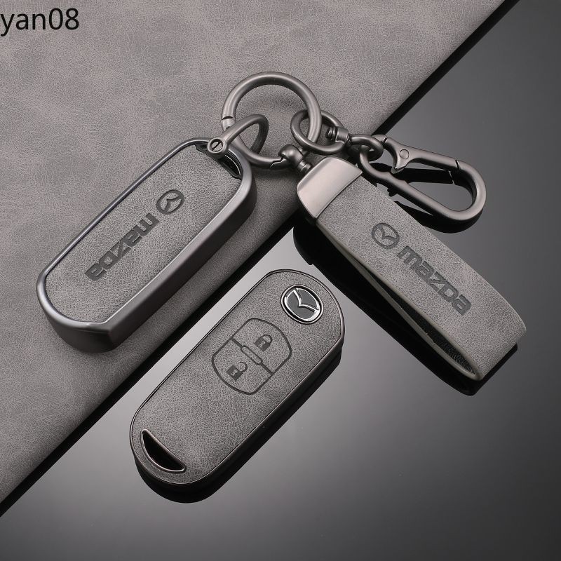 2 3 ปุ่ม TPU + หนังกุญแจรถสําหรับ Mazda 2 3 6 Atenza Axela Demio CX-3 CX3 CX7 CX-7 CX-9 CX9 CX-5 CX5