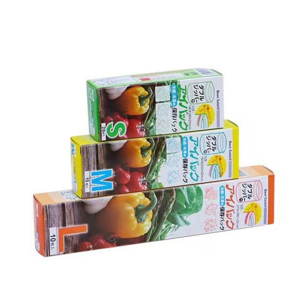 FANIELLAPOWELL ถุงเก็บอาหาร ถุงเก็บปิดผนึก เก็บของในตู้เย็น ถุงถนอมอาหาร ถุงล็อคซิปเก็บสดแบบใช้ซ้ําได้เกรดอาหาร - รูปที่ 6