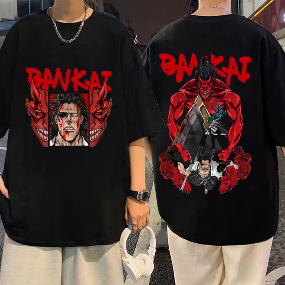 ญี่ปุ่นอะนิเมะ Bleach T มังงะ Kenpachi Zaraki T เสื้อเสื้อยืด