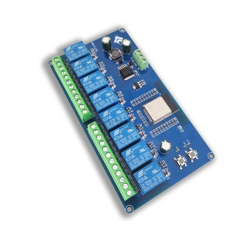 ✼DC5-30V ESP32 WIFI Bluetooth BLE 8 Channel Relay ESP32-WROOM Secondary Development Board