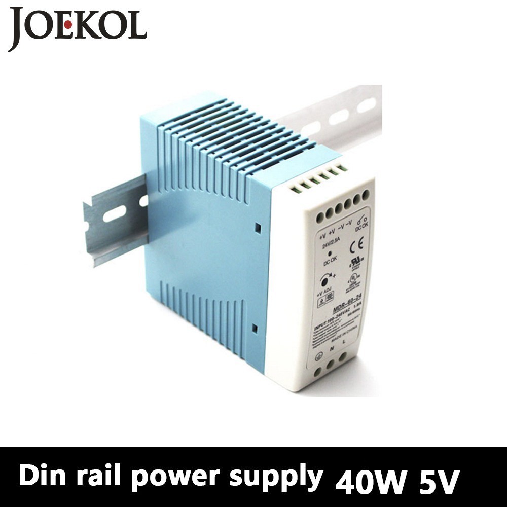 ✧MDR-40 Din Rail Power Supply 30W 5V 6A,Switching Power Supply AC 110v/220v Transformer To DC 5v,wat