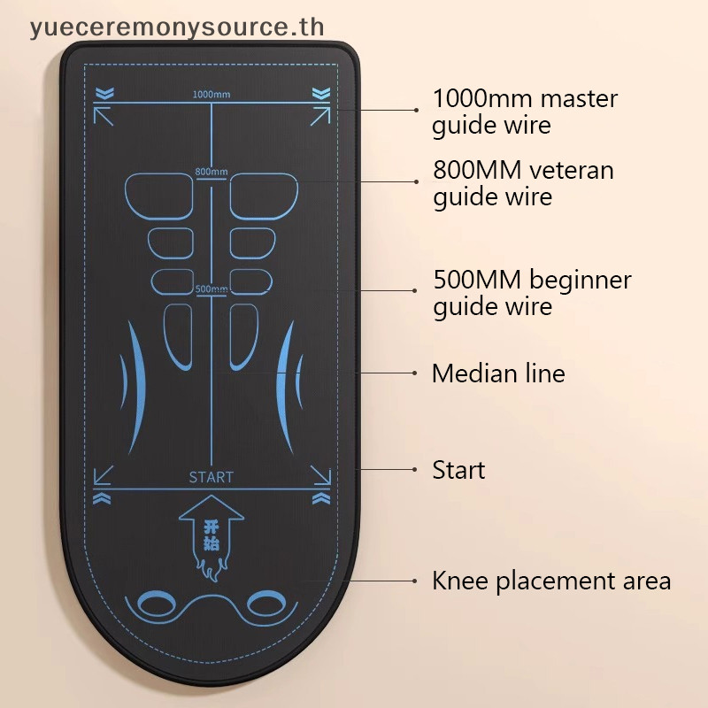 SELL Best เสื่อโยคะลื่นโช้คอัพหนา Kneeling Mat แผ่นรองเข่านํากลับมาใช้ใหม่เสื่อยิมสําหรับผู้หญิงผู้ชายบ้านพิลาทิสชั้นออกกําลังกาย ~