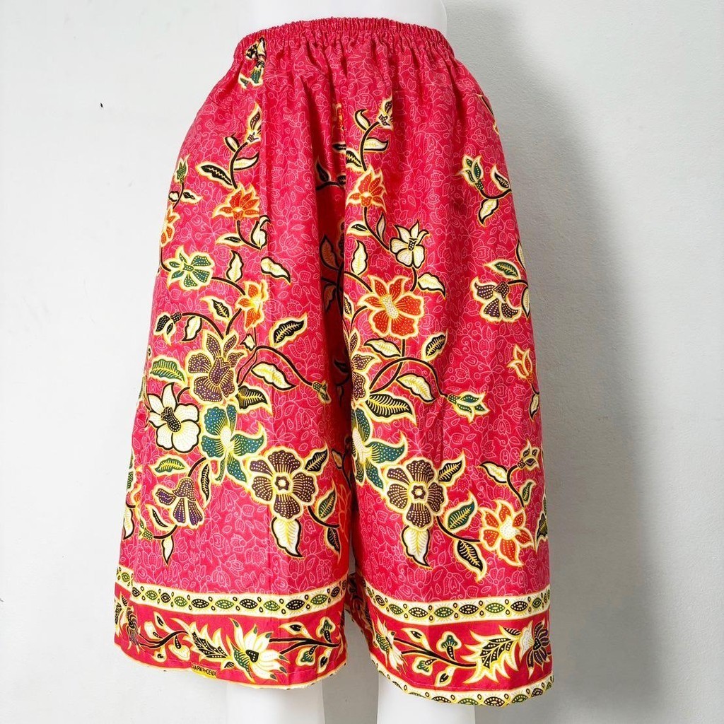 กางเกงขาสั้น กางเกงพลีท ใส่สบาย กางเกงสามส่วน ลายช้าง ลายลิ้ว ผ้าถุง Pants