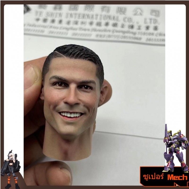 1/6 ชาย Head Condor Man ชาย Star Smile Peace Style Ronaldo C Luo ตุ๊กตาอุปกรณ์เสริม