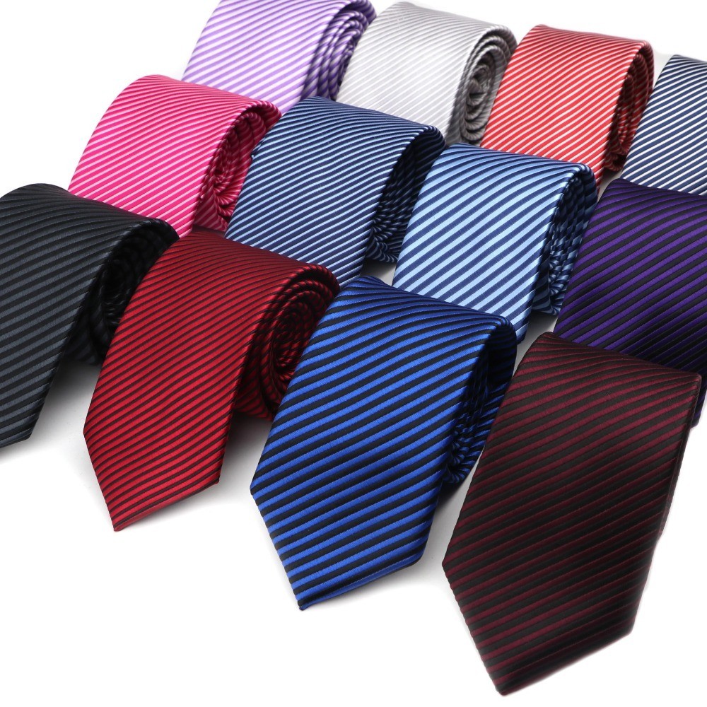 Zonfaz ใหม่ผู้ชายคลาสสิกสีทึบลาย Dot ผ้าไหมเนคไท 7 ซม./6 ซม. Skinny Jacquard Ties สําหรับสวมใส่ทุกวัน Cravat งานแต่งงาน