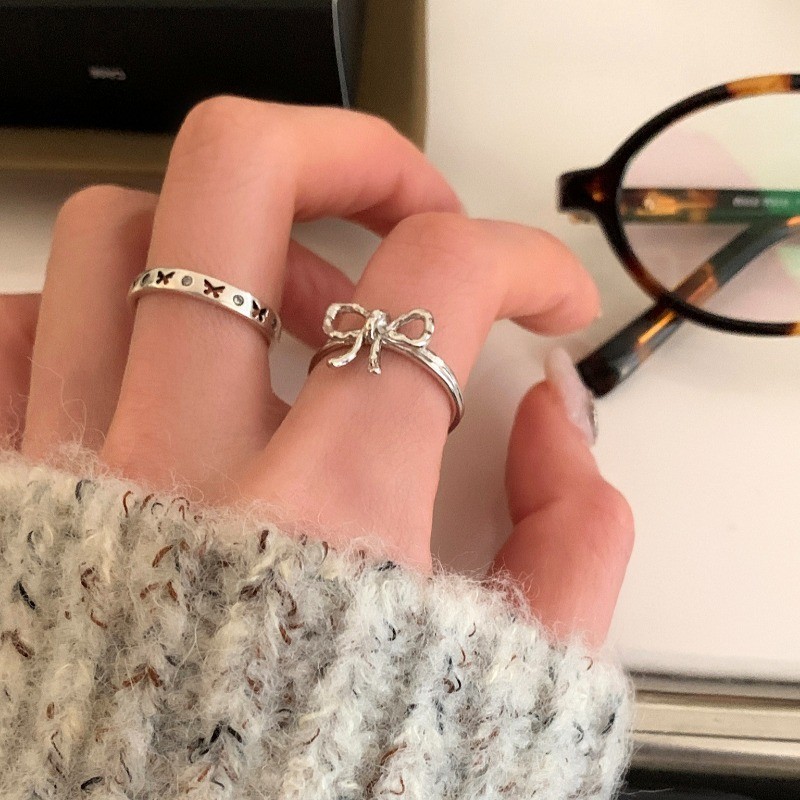 สาวหวานสวยมินิน่ารักกุทัณฑ์ผีเสื้อแหวนนิ้วเครื่องประดับแฟนเป็นของขวัญ