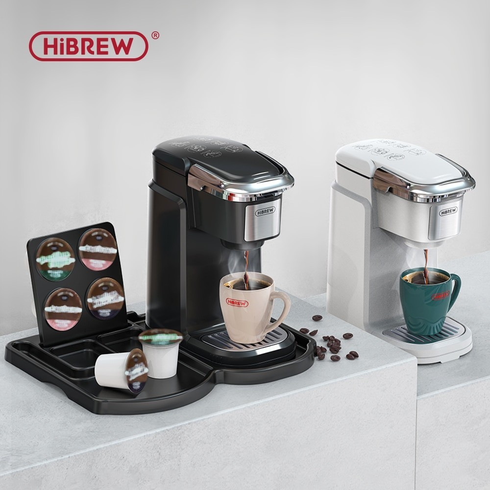 HiBREW กรองเครื่องชงกาแฟ Brewer สําหรับ K-Cup แคปซูลและกาแฟบด, เครื่องชงชาน้ําร้อนเครื่องชงกาแฟเสิร์