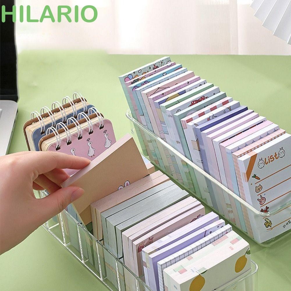 กล่องเก็บช่อง HILARIO,กล่องตกแต่งเครื่องเขียนพลาสติกแบบพกพา,ทนทานโปร่งใสอเนกประสงค์เรียบร้อยขึ้นกระดาษโน้ตเหนียวเรียงลําดับกล่องหูฟัง