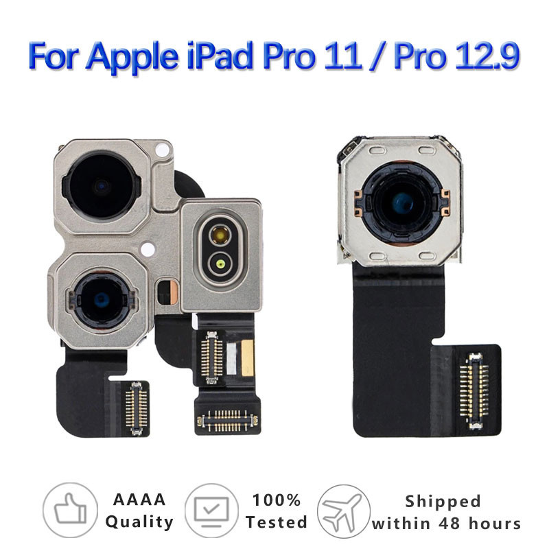 กล้องด้านหลังสําหรับ IPad Pro 12.9 3rd 4th 5th Pro 11 1st 2nd 3rd ด้านหลังกล้องขนาดใหญ่ Flex Cable อ