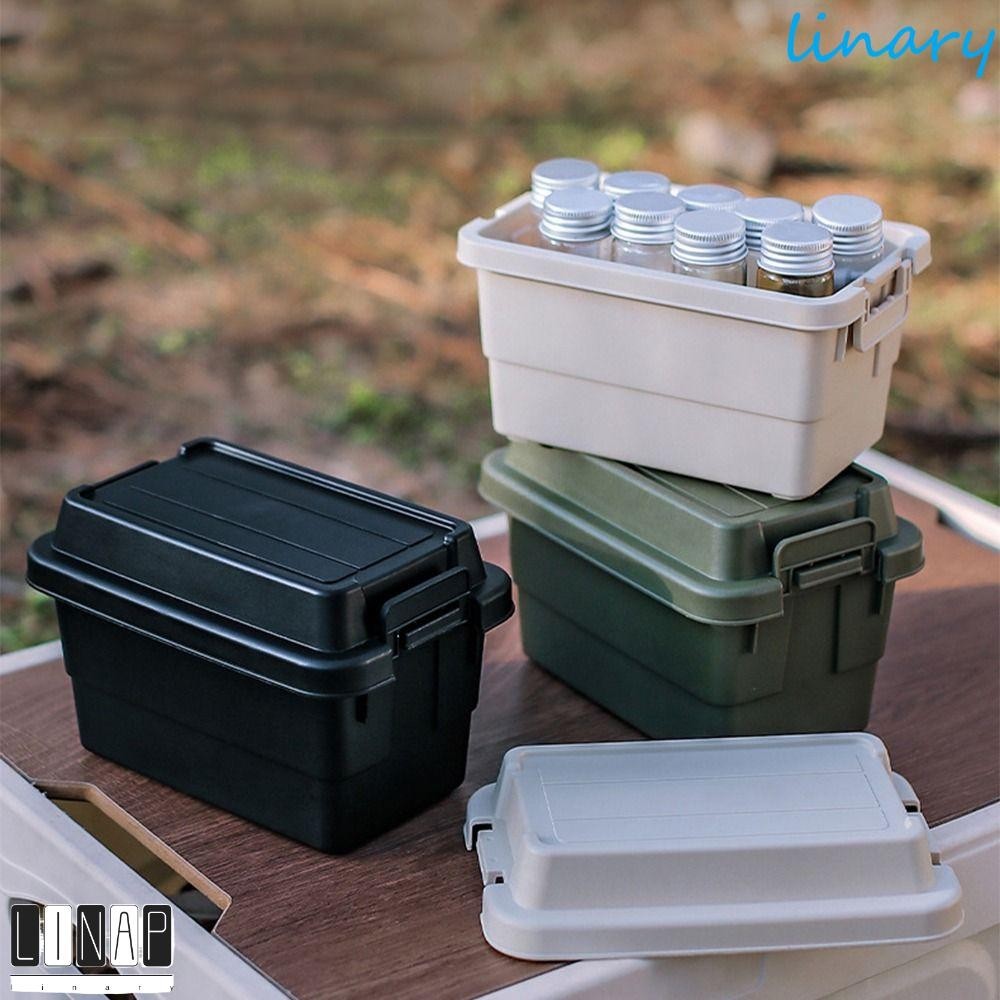 Culinaryhv ชุดเครื่องเทศแคมป์ปิ้ง, พลาสติก 6 ชิ้นเครื่องปรุงรส Jar Camping กล่องเก็บ, ภาชนะเครื่องเทศกลางแจ้งทนทาน 1.1L/0.9L ความจุขนาดใหญ่อุปกรณ์บาร์บีคิว Organizer Travel