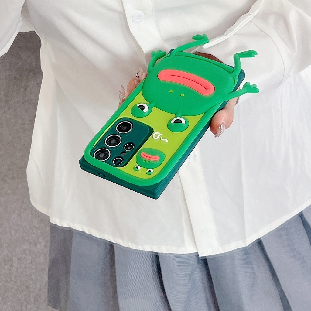 ซิลิโคน 3d การ์ตูนยาวขากบนุ่มสําหรับ Samsung Galaxy S24 S23 S22 S21 S20 Ultra Plus S23FE S21FE A55 A35 A25 A15 A54 A34 A24 A14 A15 โทรศัพท์ปกหลัง ราคา ถูกที่สุด ดีลบีเคเค แกลเลอรีภาพที่ 5