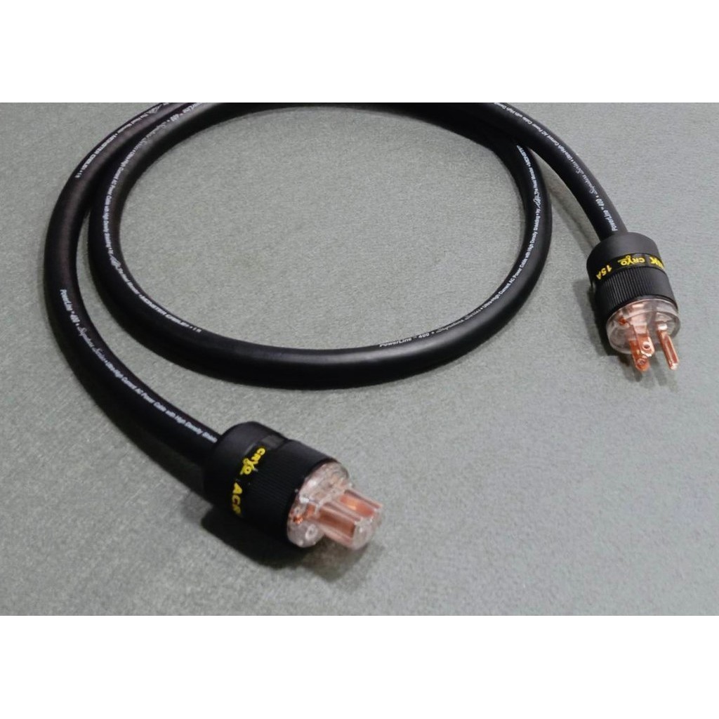 .สายไฟ Monster แบบไม่หุ้มตาข่าย Cable  PowerLine 400 Signature Series หัวท้าย Acrolink cryo ..