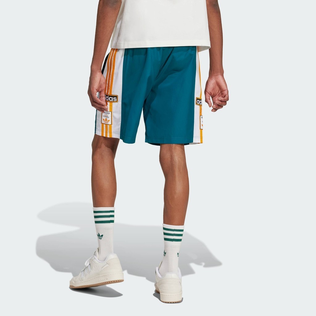 adidas ไลฟ์สไตล์ กางเกงขาสั้น Adibreak ผู้ชาย สีเทอร์คอยส์ IW5814 ราคา ถูกที่สุด ดีลบีเคเค แกลเลอรีภาพที่ 2
