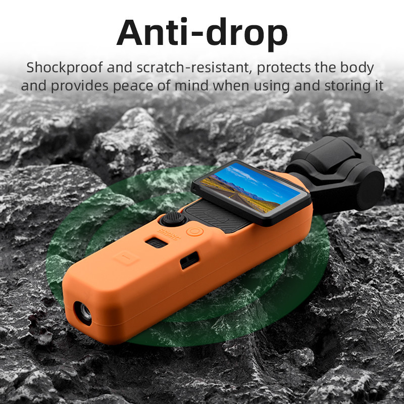 กล้องซิลิโคนสําหรับ DJI Osmo Pocket 3 Body เคสซิลิโคน Anti-Slip Dust Cover Gimbal Case Osmo Pocket 3 อุปกรณ์เสริม