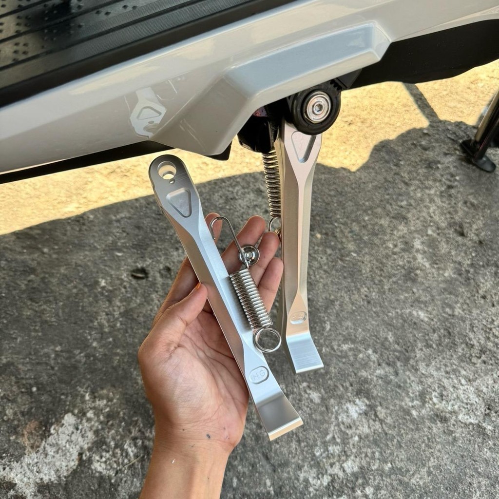 ขาตั้งข้างมิเนียม HONDA Giorno+/Leadหลีด/Froza350 ทรงเดิม ความยาว 17.5 CM+สปริง+ น็อต M6x15 1 ตัว วั