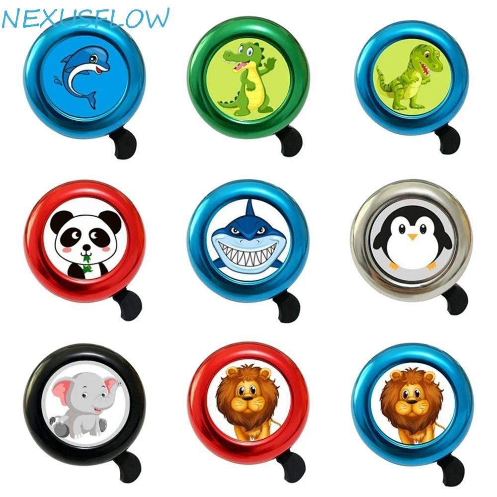 Nexusflow กระดิ่งจักรยานเด็ก, คําเตือนความปลอดภัยเสียงสูง Handlebars Horn, จักรยานเสือหมอบเตือนสัตว์ Series การ์ตูนจักรยานนาฬิกาปลุก Bell เด็ก