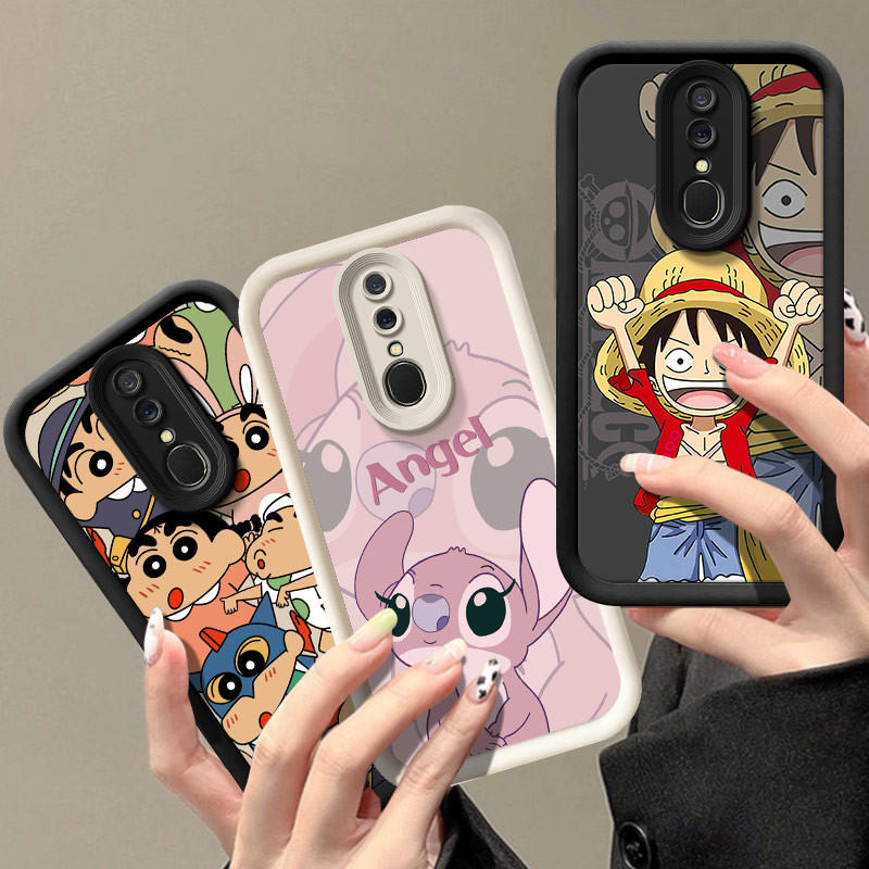 เคสสําหรับoppo F11 F9 Pro F7 A60 A78 4G A1K A91 5Gน่ารักการ์ตูนรวมทุกอย่างAnti-Drop Scrubผิวรู้สึกเคสโทรศัพท์