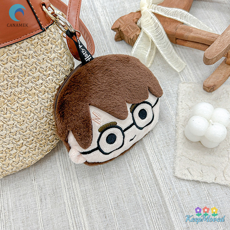 Keepmoving 12 ซม.Harry Potter Plush แขวนกระเป๋าHedwig Plushกระเป๋าสตางค์การ์ตูนอุปกรณ์ต่อพ่วงสาขาหมวกจี้Beastsพวงกุญแจใหม่