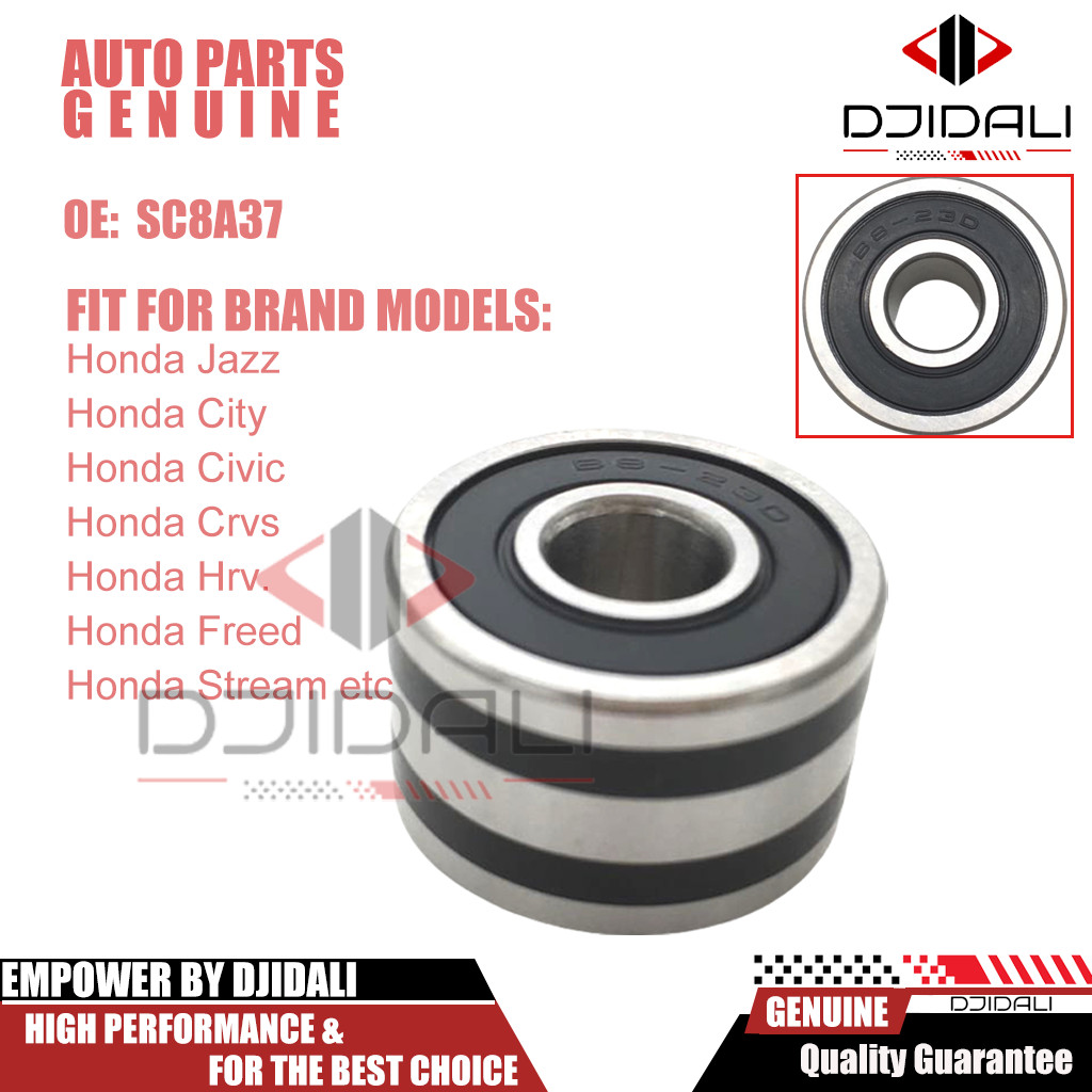 แบริ ่ งเครื ่ องกําเนิดไฟฟ ้ ากระแสสลับ Honda Jazz City Civic Crv Hrv Freed SC8A37 NTN LK1