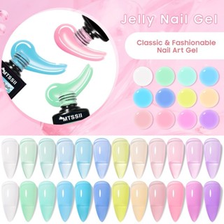MTSSII 7ml Jelly เล็บเจลโปร่งใสฤดูใบไม้ผลิฤดูร้อนเจลยาทาเล็บ…