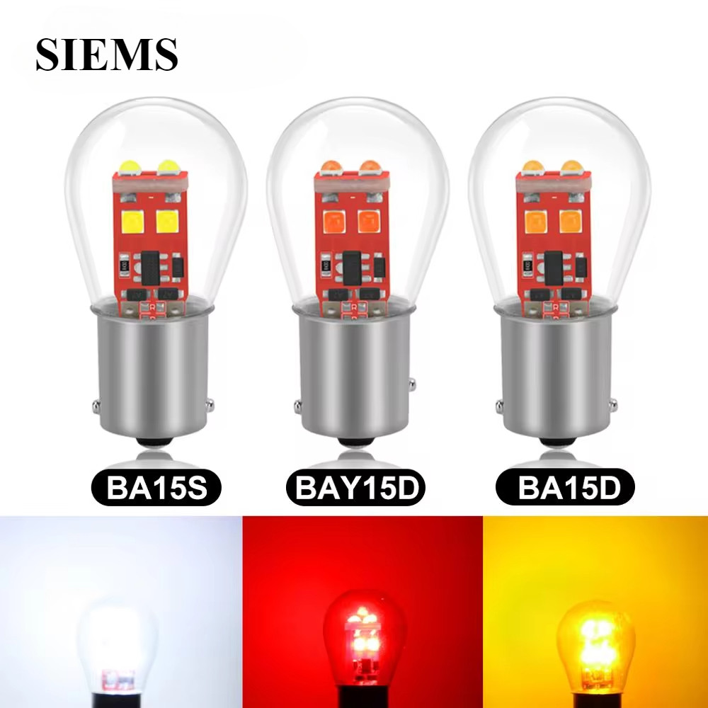 1156 BAY15D 1157 BA15D BA15S P21W P21/5W หลอดไฟ Led S35 ไฟเลี้ยวรถย้อนกลับไฟเบรค 12V tta3