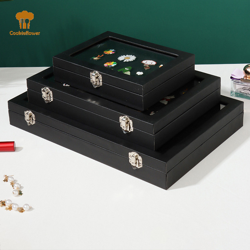 Ckfr Pin Medal Display Case Badge กล่องเก็บโปร่งใสกันฝุ่น Pin Display กล่องสําหรับเครื่องประดับเหรียญคอลเลกชันกรอบแสดงใหม่