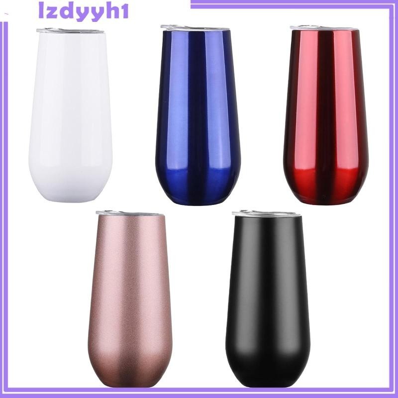 [JoyDIY] แก้วน้ําสแตนเลสพร้อมฝาปิดแก้วกาแฟของขวัญที่ทันสมัยสําหรับเธอ 180 มล. แก้วน้ําหุ้มฉนวนสําหรับวันหยุดกลางแจ้งบาร์บีคิวปิคนิค