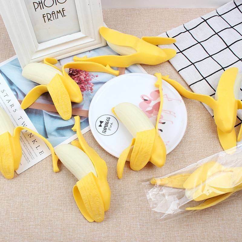กล้วย ของเล่น กล้วยยืด ยืดได้บีบได้หดได้ สกุชชี่กล้วย กล้วยบีบตุ๊กตา กล้วยน่ารัก เล่นคลายเครียด บีบมือเสริมพัฒนาการ - รูปที่ 2