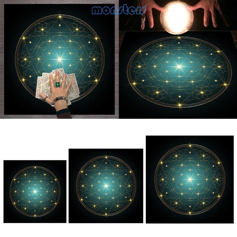 Mon Witchcrafts Table Cover ผ้าปูโต๊ะไพ่ทาโรต์เหมาะสําหรับการใช้งานทุกวัน