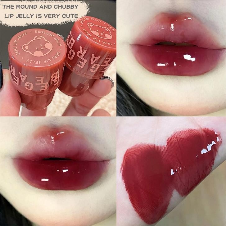 Gege bear Jelly Lip Glaze Long-lasting Makeup Waterproof Gloss Lipstick