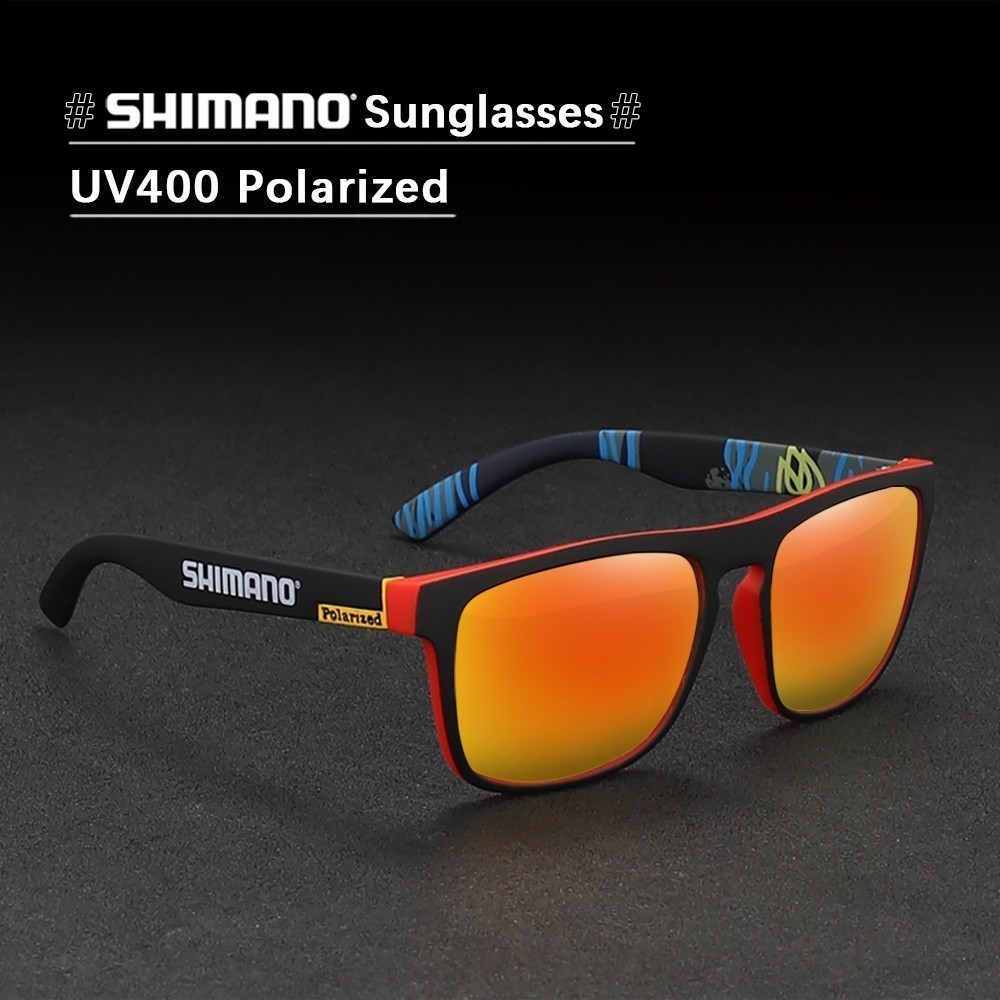 Shimano UV400 แว่นกันแดดโพลาไรซ์คลาสสิก เหมาะสำหรับการตกปลาและขี่จักรยานกลางแจ้ง