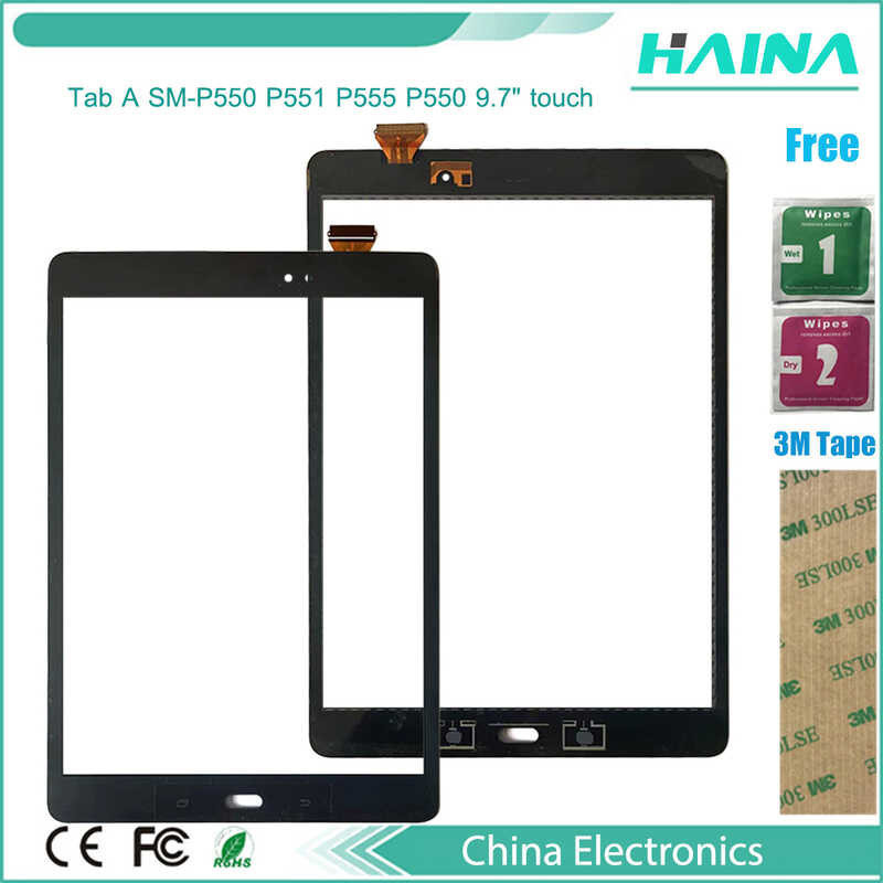 New 9.7 nich Tp phone For Samsung Galaxy Tab A SM-P550 P551 P555 touch screen Panel Digitizer Sens