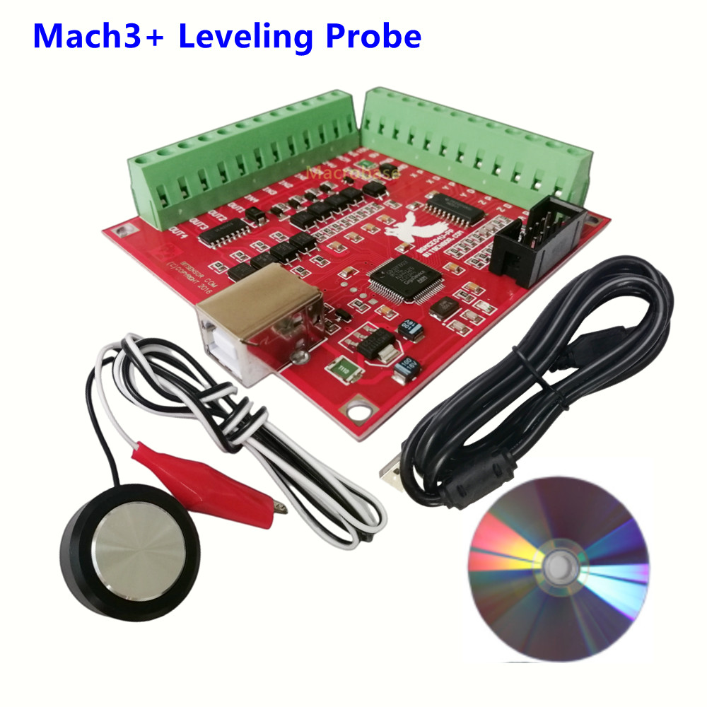 mach3 cnc controller GRBL breakout board 4 axis driver motion plate Z Axis touch probe leveling sens