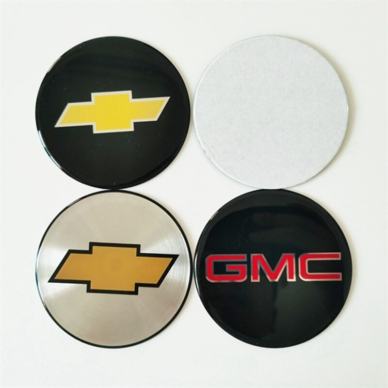 4 ชิ้น/เซ็ต 88 มม.ขอบล้อกลางฝาครอบสติกเกอร์สําหรับ Chevrolet GMC hub cap วางโลโก้ยาง center hubcap 8