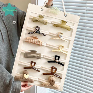 [BigHouseSea] โบว์ผมผู้ถือ Organizer ผนังขนาดใหญ่ความจุคลิปผมจัดเก็บอุปกรณ์เสริมสําหรับสาว Bady ตกแต่งห้องใหม่