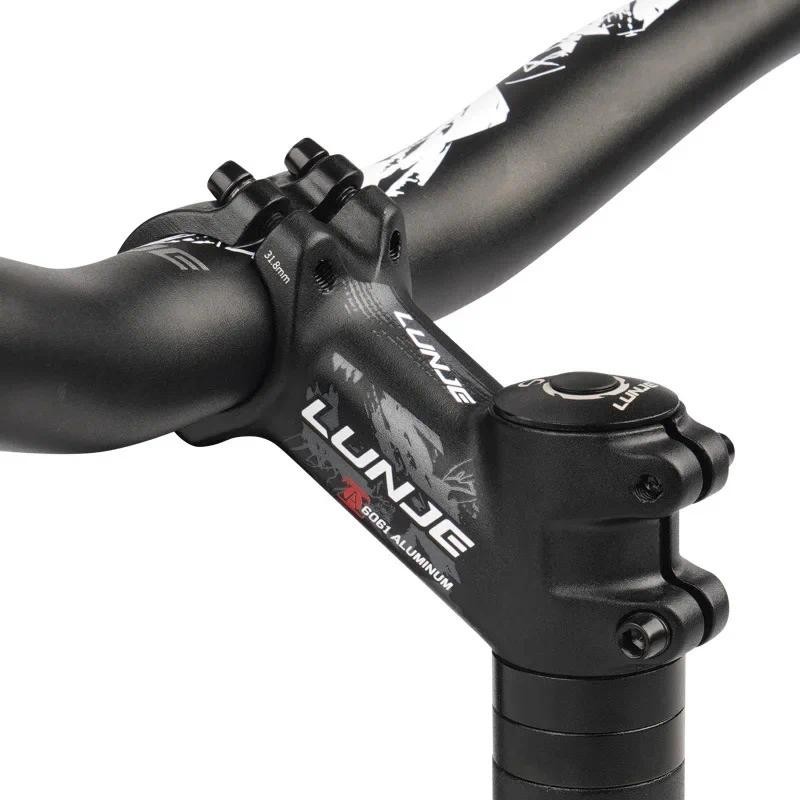 Lunje Ultralight จักรยาน Handlebar Stem 10 17 25 35 องศา 31.8 มม.จักรยาน Stem 60/70/800/90/100/110 ม