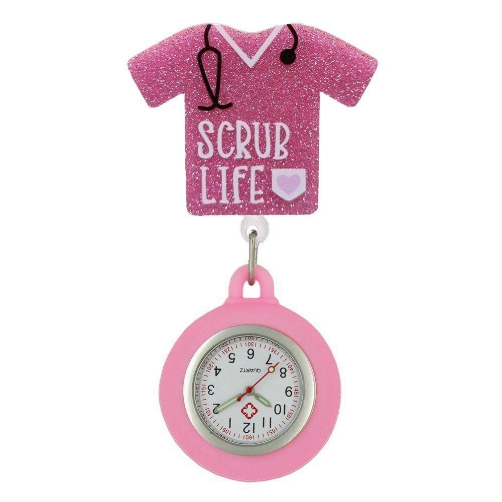 Babeque พยาบาลนาฬิกาพก, น่ารัก PVC Retractable นาฬิกาเข็มกลัด, น่ารักของขวัญสี Doctor Badge Reel