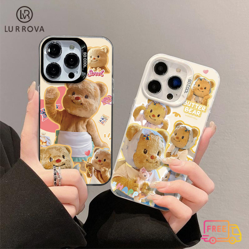 Case สำหรับ OPPO Reno12 F 5G Reno 12 5G Reno12 Pro 5G Reno 11 5G Reno 11 Pro 5G Reno 10 5G Reno 10 Pro 5G Reno 8T 5G Reno 8T 4G Reno 8Z 5G Reno 7Z 5G Reno 8 Reno 7 เนยหมีเคสโทรศัพท์ TPU กันกระแทก