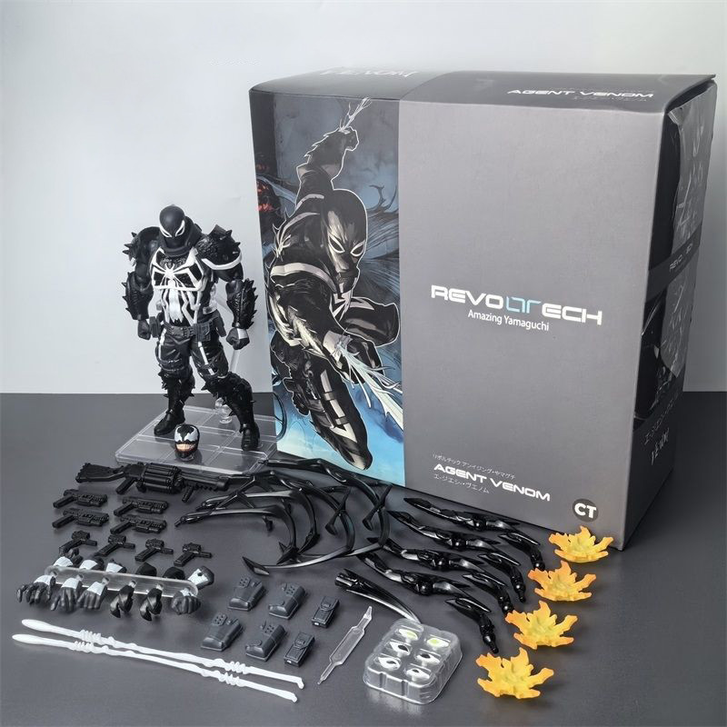 Ct รุ่น Agent Venom Action Figure Kaiyodo ตุ๊กตา Marvel Pvc Movable Collection Eugene Thompson Ko ของเล่น Gfit