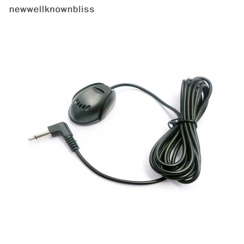 Newwellknownbliss รถไมโครโฟน Mini 3.5 มม.ไมโครโฟนแบบมีสายสําหรับรถยนต์สเตอริโอแฮนด์ฟรี Mic สําหรับวางประเภท Mini Microfono ﻿ ซีซีดี
