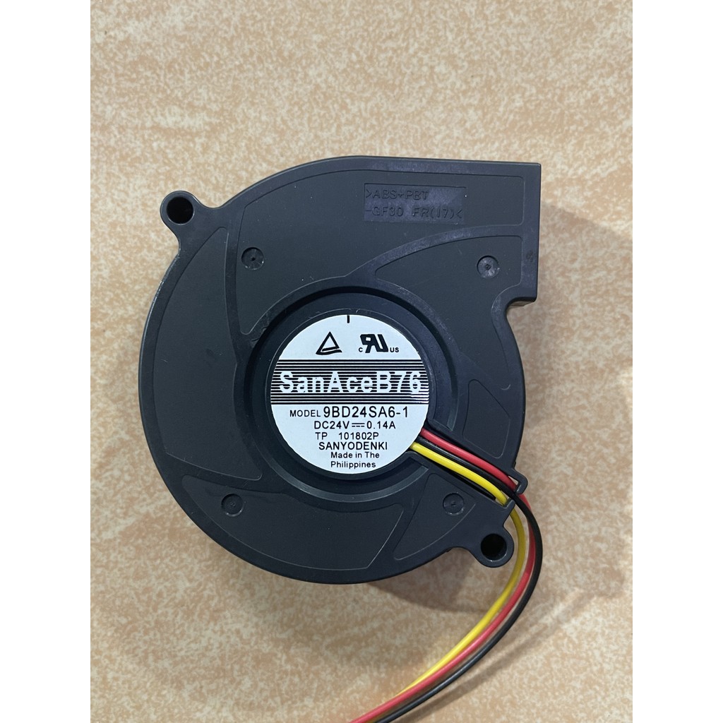Sanyo 9BD24P6S03/S05/SA6/SD6/SC6-1/3/20/21 Turbo 7620 พัดลมระบายความร้อน 24V