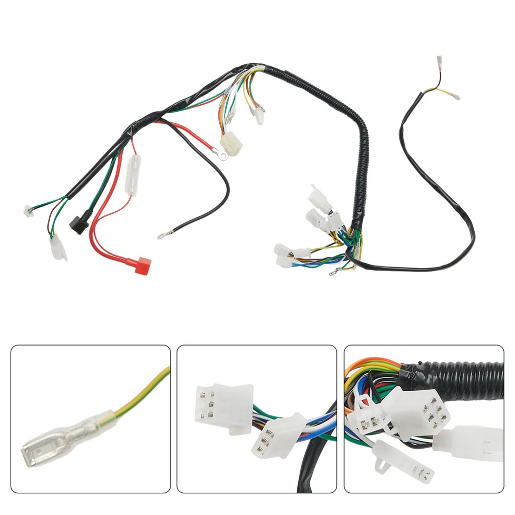 [Anna] สายไฟไฟฟ้าสําหรับจีน ATV UTV Quad 4 ล้อ 50/90/110cc/125cc